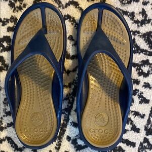 Crocs Navy Blue Flip Flops